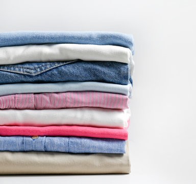 folded laundry